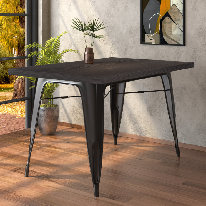 CALIFORNIA | 31256 | B:D:H 120 x 60 x 78 cm | Wengé & Zwart | Rechthoekig CALIFORNIA | 31256 | B:D:H 120 x 60 x 78 cm | Wengé & Zwart | Rechthoekig