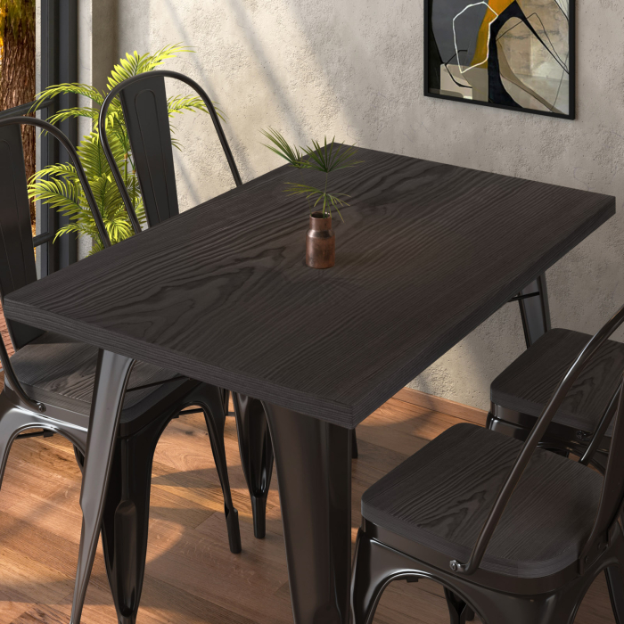 CALIFORNIA | 31256 | B:D:H 120 x 60 x 78 cm | Wengé & Zwart | Rechthoekig CALIFORNIA | 31256 | B:D:H 120 x 60 x 78 cm | Wengé & Zwart | Rechthoekig
