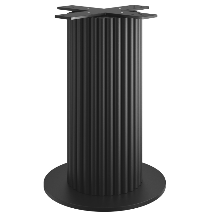 TORINO | Bistro bordeunderlag | Højde: 72 cm | Bundplade: Ø 50 cm | Søjle: Ø 30 cm | Sort