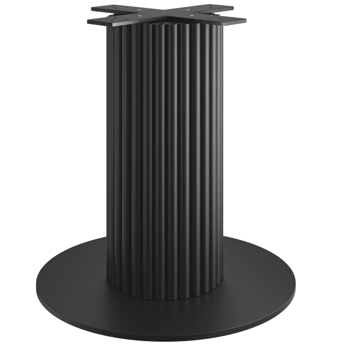 TORINO | Bistro Tischgestell | Höhe: 72 cm | Bodenplatte: Ø 68 cm | Säule: Ø 30 cm | Schwarz