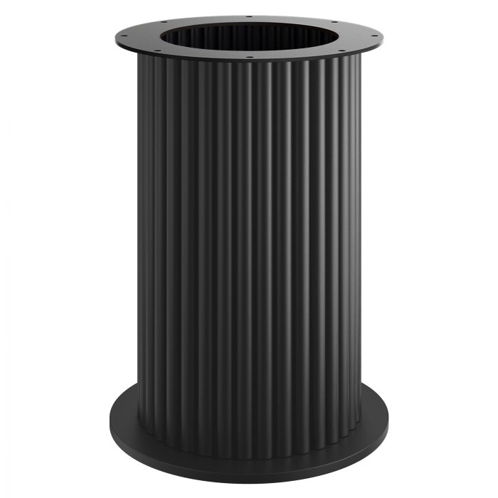 TORINO | Base para mesa de bistró | Altura: 72 cm | Placa de base: Ø 50 cm | Columna: Ø 40 cm | Negro