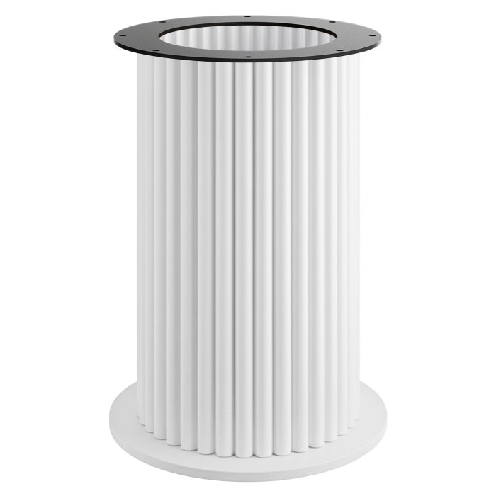 TORINO | Bistro Table Frame | Height: 72 cm | Base Plate: Ø 50 cm | Column: Ø 40 cm | White