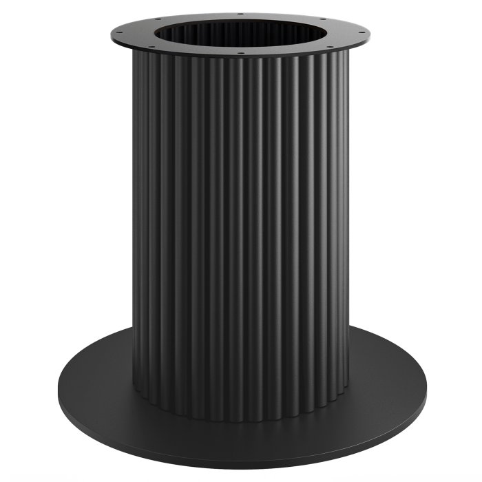 TORINO | Bistro bordunderstell | Høyde: 72 cm | Bunnplate: Ø 68 cm | Stolpe: Ø 40 cm | Svart
