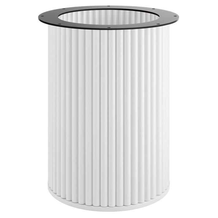 TORINO | Bistro Bordstativ | Høyde: 72 cm | Bunnplate: Ø 50 cm | Søyle: Ø 50 cm | Hvit