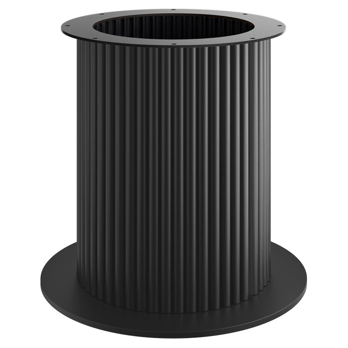 TORINO | Bistro bordunderstell | Høyde: 72 cm | Bunnplate: Ø 68 cm | Søyle: Ø 50 cm | Svart
