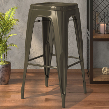 CALIFORNIA | Tolix Barhocker | Rost Matt | Metall