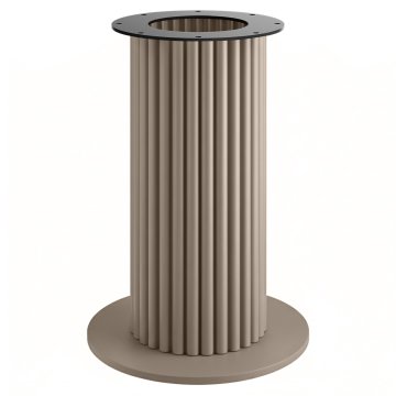 TORINO | Struttura del tavolo Bistro | Altezza: 72 cm | Base: Ø 50 cm | Colonna: Ø 30 cm | Tortora