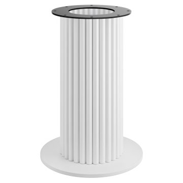 TORINO | Bistro tafelonderstel | Hoogte: 72 cm | Onderplaat: Ø 50 cm | Steel: Ø 30 cm | Wit