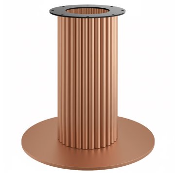 TORINO | Pied de table bistrot | Hauteur : 72 cm | Base : Ø 68 cm | Colonne : Ø 30 cm | Cuivre