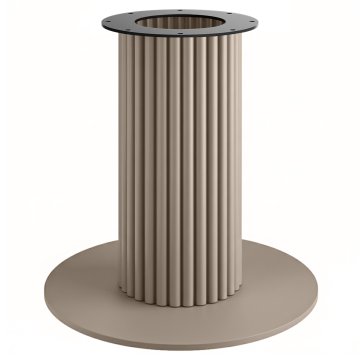 TORINO | Bistro bordställning | Höjd: 72 cm | Bottenplatta: Ø 68 cm | Pelare: Ø 30 cm | Taupe