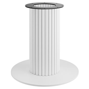 TORINO | Bistro Tischgestell | Höhe: 72 cm | Bodenplatte: Ø 68 cm | Säule: Ø 30 cm | Weiß
