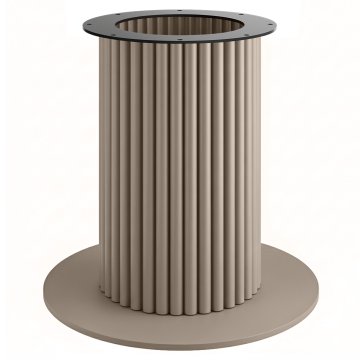 TORINO | Bistro bordställning | Höjd: 72 cm | Bottenplatta: Ø 68 cm | Pelare: Ø 40 cm | Taupe