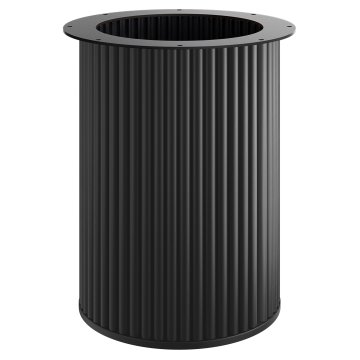 TORINO | Bistro Table Frame | Height: 72 cm | Base Plate: Ø 50 cm | Column: Ø 50 cm | Black