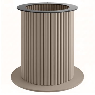 TORINO | Bistro bordstel | Højde: 72 cm | Bundplade: Ø 68 cm | Søjle: Ø 50 cm | Taupe