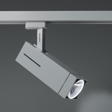 TORONTO | LED Stromschienenstrahler | Hellgrau | 10W / 4000K | Neutralweiß | 3 Phasen