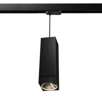 TORONTO | LED Stromschienen Pendelstrahler | Schwarz | 7W / 2700K | Warmweiß | 3 Phasen
