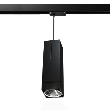 TORONTO | LED Stromschienen Pendelstrahler | Schwarz | 12W / 4000K | Neutralweiß | 3 Phasen