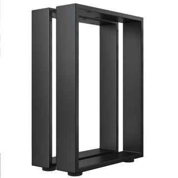 MORENA | X formet barbordben | Svart | Føtter: 12x12cm | B58xH105cm