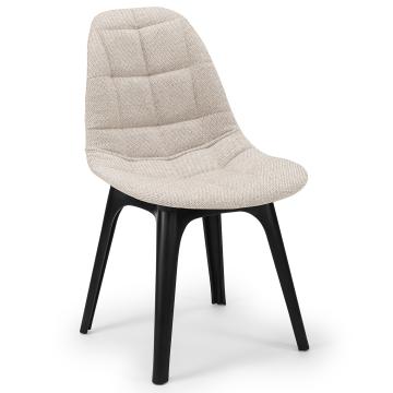UFO | Chaise à coque | Velours | Crème