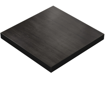 BRASIL | Gastro Tischplatte | B:T 70 x 70 cm | Wenge/Schwarz | Quadratisch