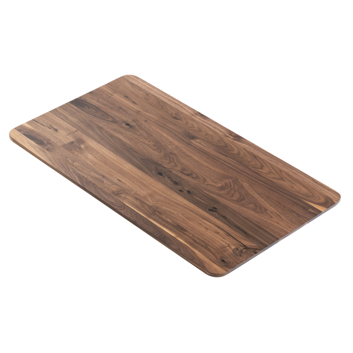 USA WALNUT | Solid Wood Table Top for Commercial Use | 130 x 80 x 2.5 cm | Walnut | Rectangular