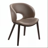 Valentina | Hotel Chair | Leather | Taupe