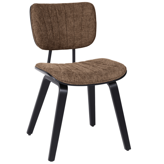 Valerie | Bistro Stol | Brun | Tyg/Textil