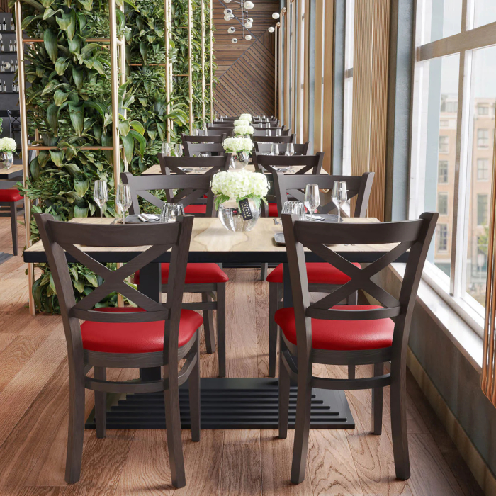 VALENTINO | bistrostol | röd | läder VALENTINO | bistrostol | röd | läder