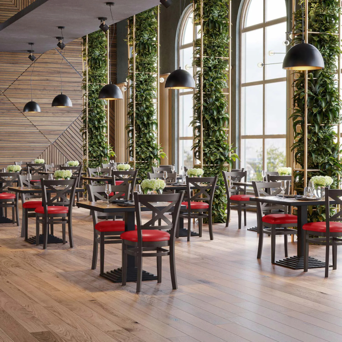 VALENTINO | bistrostol | röd | läder VALENTINO | bistrostol | röd | läder