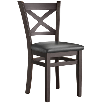 VALENTINE | bistrostol | skinn | Svart