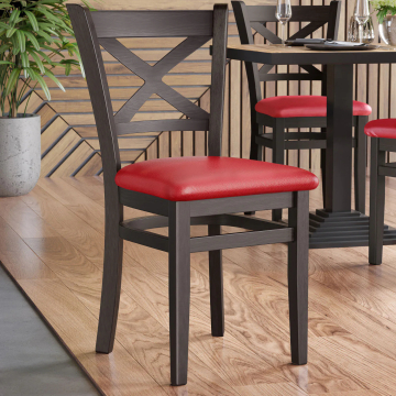 VALENTINO | Bistrostuhl | Rot | Leder