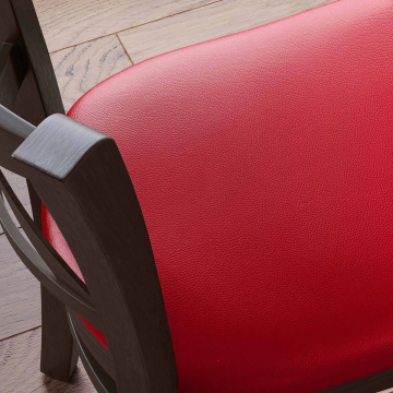 VALENTINO | Chaise de restaurant | Rouge | Cuir