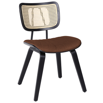 Valerie | Bistro Stol | Rød bronze | Saffian | Rattan eg