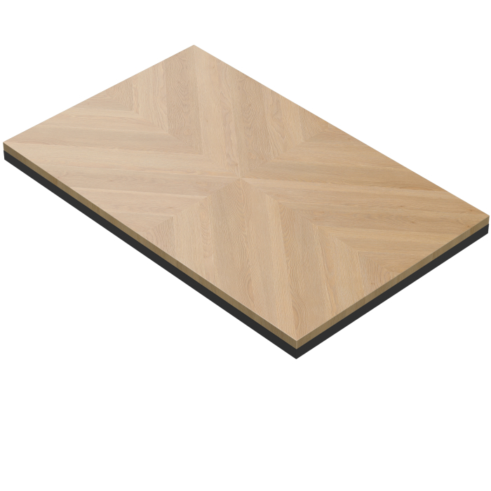 VERONA STEEL | Gastro Massiivinen pöytälevy | P:L 120 x 70 cm | Tammi | Suorakulmainen