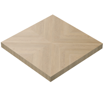 VERONA | Gastro Massiivinen pöytälevy | P:T 70 x 70 cm | Tammi | Neliömäinen
