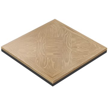 VERSAILLES STEEL | Gastro Solid Tabletop | Dimensions: 70 x 70 cm | Oak | Square