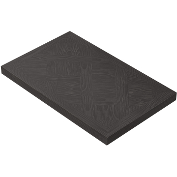 VERSAILLES | Gastro Massiv Bordplate | B:T 120 x 70 cm | Wenge Svart | Rektangulær