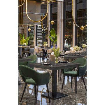 VERSAILLES | Gastro Massiv Bordplate | B:T 70 x 70 cm | Wenge Svart | Firkantet