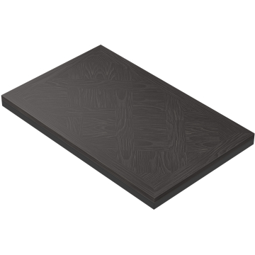 VERSAILLES STÅL | Gastro Massiv Bordplate | B:T 120 x 70 cm | Wenge Sort | Firkantet