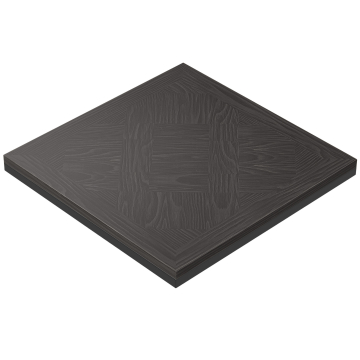 VERSAILLES STEEL | Gastro Massiv Bordplate | B:T 60 x 60 cm | Wenge Svart | Firkantet