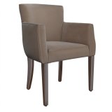 VIOLA | Bistro Samt Stuhl | Taupe
