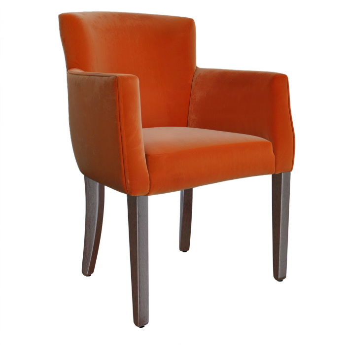 VIOLA | Bistro Samt Stol | Orange