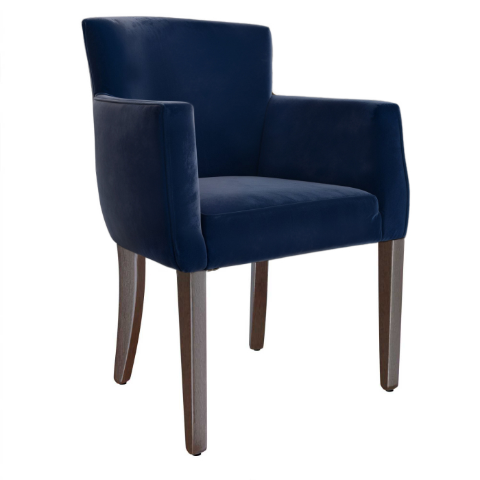VIOLA | Bistro Velvet Chair | Blue