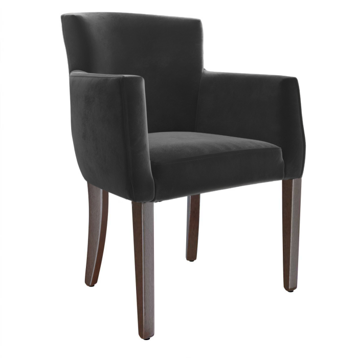 VIOLA | Bistro Velvet Chair | Grey