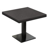 VMST | Mesa de bistró | 70 x 70 cm | H 76 cm | Wenge | Base: Negro