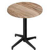 WAP | Bistro Ulkoilmaloung | Ø:H 70 x 109 cm | Sheesham / Musta | Pyöreä | Taitettava