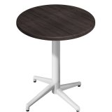 WAP | Bistro Außen Stehtisch | Ø:H 60 x 109 cm | Wenge / Weiß | Rund | Klappbar