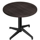 WAP | Bistro Table Extérieur | ⌀ : H 60 x 74 cm | Wenge / Noir | Rond