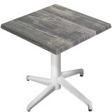 WAP | Bistro Ulkogallu | Mittatilaustavarat | Leveys x Syvyys x Korkeus 70 x 70 x 74 cm | Rustiikkinen mänty / Valkoinen | Neliönmuotoinen