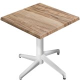 WAP | Bistro Ulkoympyrä Pöytä | K: L: 70 x 70 x 74 cm | Sheesham / Valkoinen | Neliön muotoinen